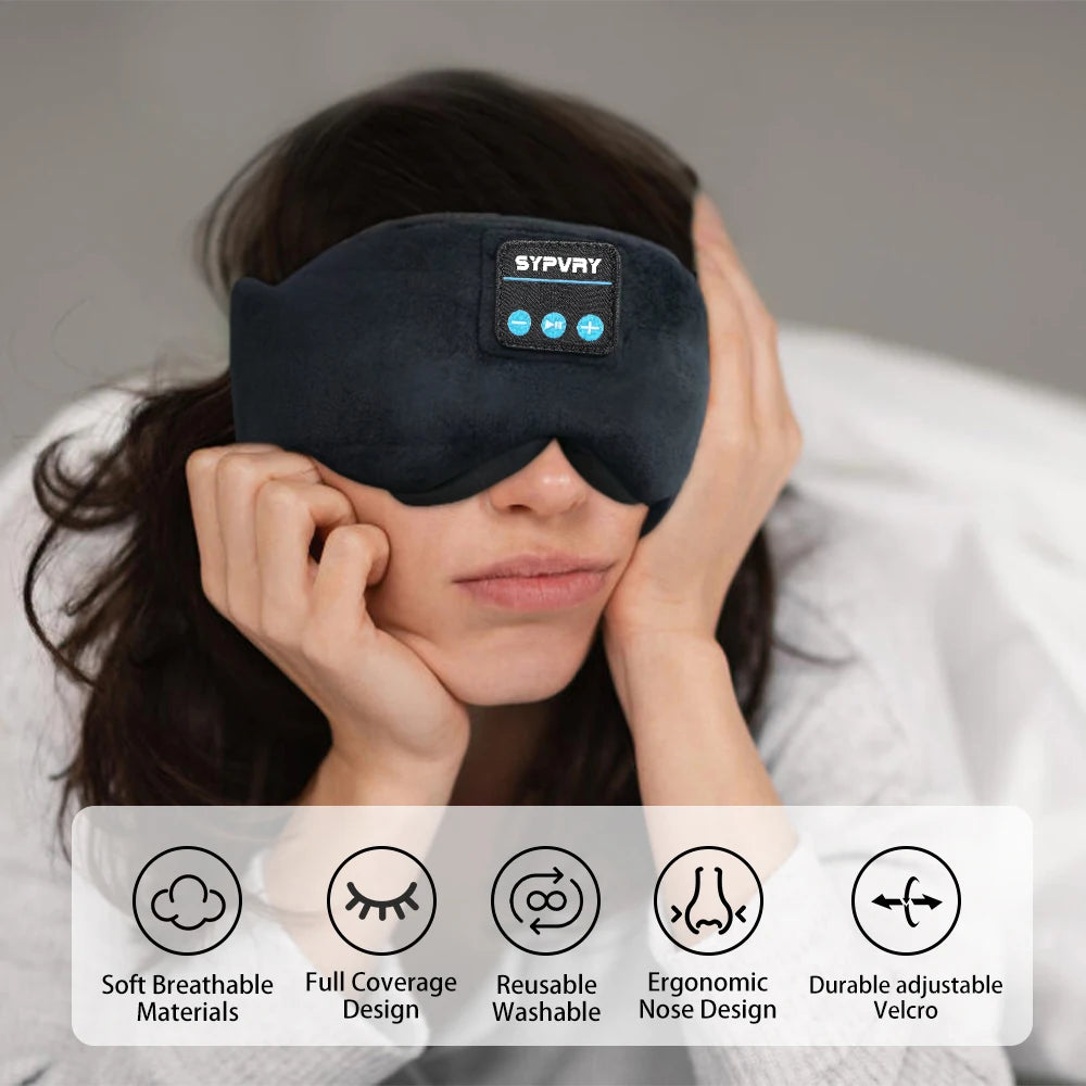 Smart Sleeping Mask With Bluetooth 5.3 Headphones By Muxo