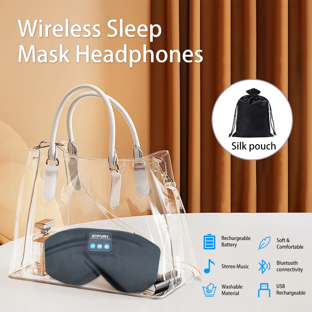 Smart Sleeping Mask With Bluetooth 5.3 Headphones By Muxo