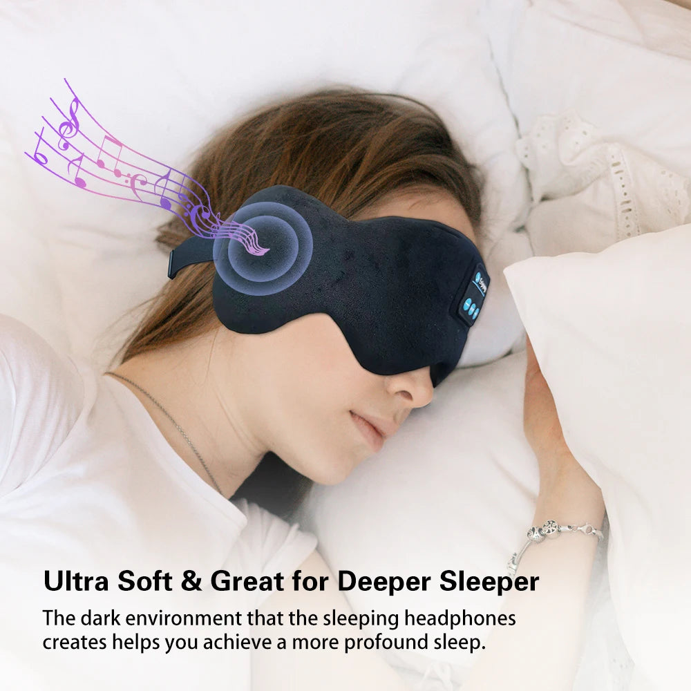 Smart Sleeping Mask With Bluetooth 5.3 Headphones By Muxo